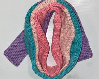Écharpe fine en tricot
