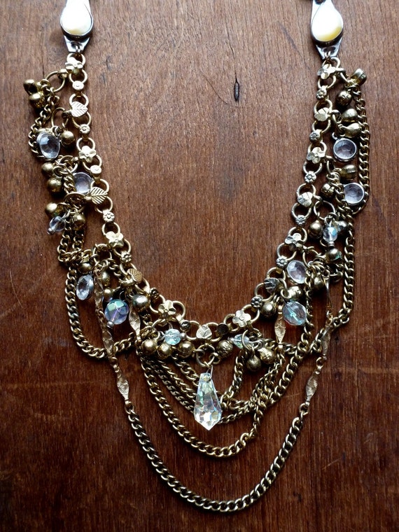 Damask chains of Gold Etsy