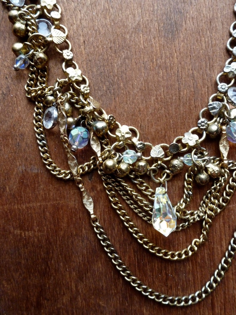 Damask chains of Gold Etsy