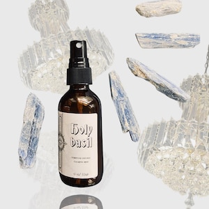 Holy Basil Bergamot Essential Oil Spray: Aura & Body Mist