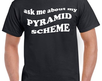 Vraag me naar mijn piramidespel-T-shirt