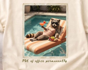 Retirement Shirt Out Of Office Permanently, Funny Vacation Shirt, Early Retirement Gift, Travel Lover Tee, Comfort Colors Summer Shirt
