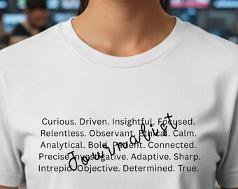 Personalized Journalist Shirt, Reporter Gift, Journalism Shirt Women, Newsroom Tee, Media Professional Gift, Writer Shirt, Editor Gift