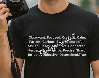 Photojournalist Qualities Shirt Photographer Traits Tee Journalism Gift Comfort Colors Press Photographer Shirt