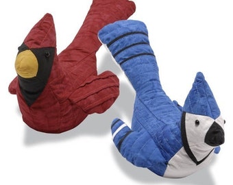 Cardinal and Blue Jay Sewing Pattern, PDF format