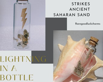 Lightning in a Bottle  - Fulgurite good luck charm