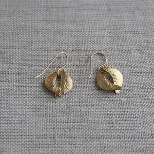 Delores Tiny Sculptured Organic Earrings image 2