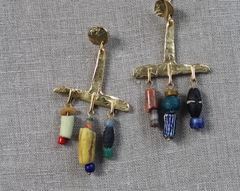 LIMITED EDITION  Caravan of Dreams Trade Bead Earrings