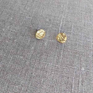 Medium Reticulated Vermeil Post Earrings image 4