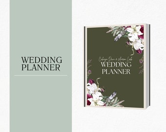 Wedding Planner, Wedding Planner Template, Wedding Planner Template, Digital Wedding Planner Canva, Digital Wedding Planner