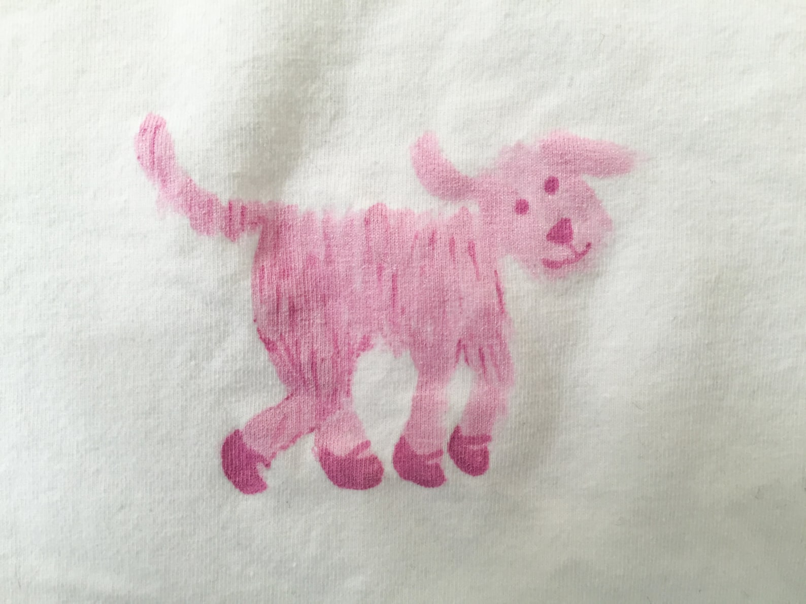 cute little girls shirt, cotton kids tshirt, cute girl's t-shirt, pink t-shirt, t-shirt with dog, ballet shoes