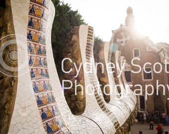 Photo from Beautiful Gaudi Park Guell in Barcelona, Spain