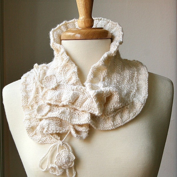 Victoriana Scarflette - Luxurious Knit Wool and Bamboo Collar