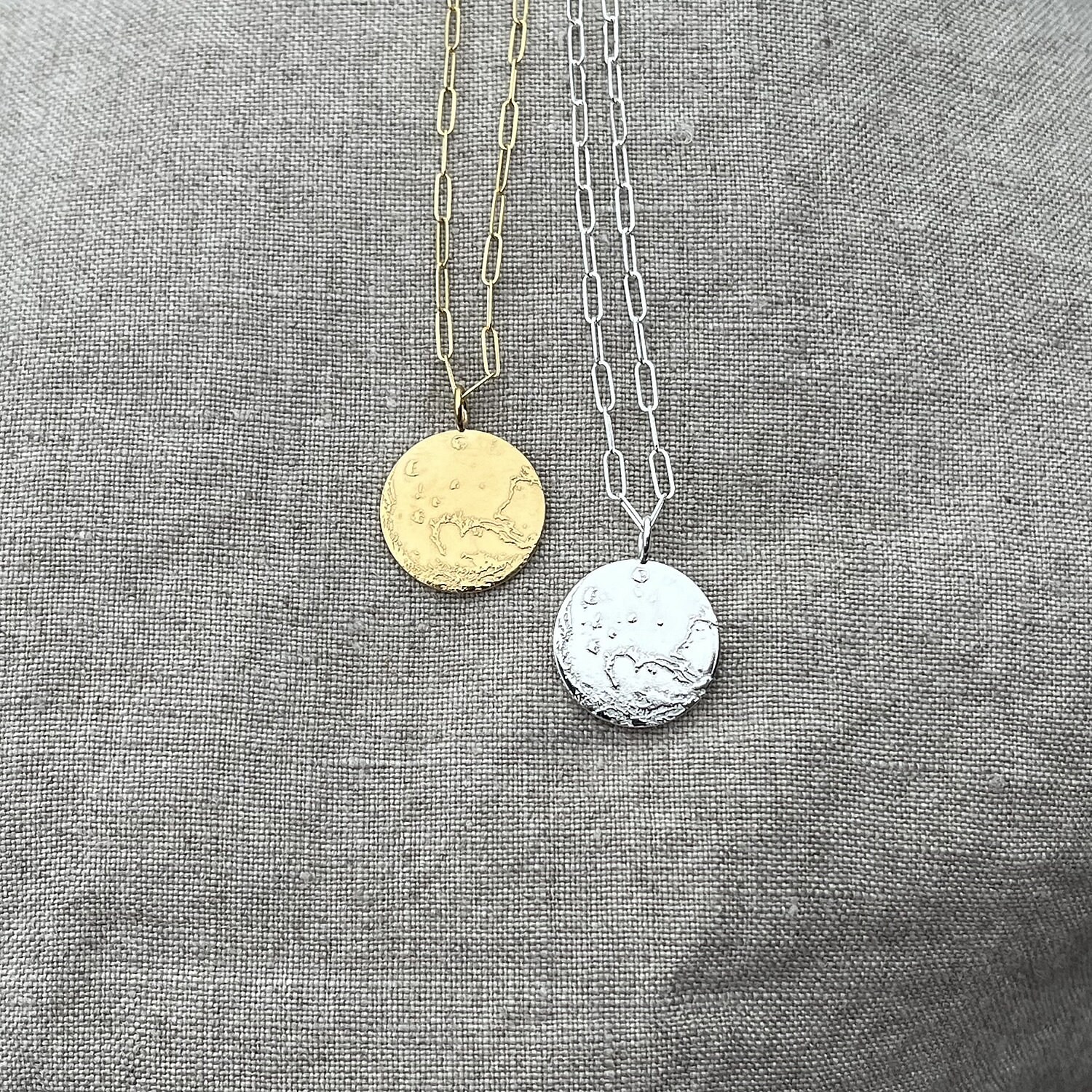 Mars Necklace in Sterling Silver or Gold Vermeil, Silver or Gold Mars  Pendant - Etsy