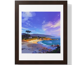 Impresión artística de Carmel By The Sea: Paisaje costero al atardecer
