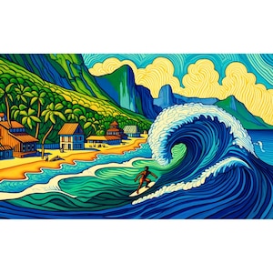 Wellenreiter | Tropischer Surftraum