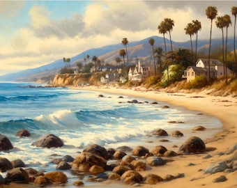 Arte costero de Santa Bárbara: Pintura de paisajes de playa