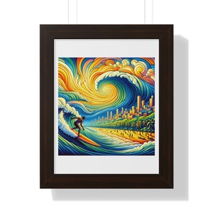 Surfer&#39;s Dream | Farbenfrohe Küstenwelle