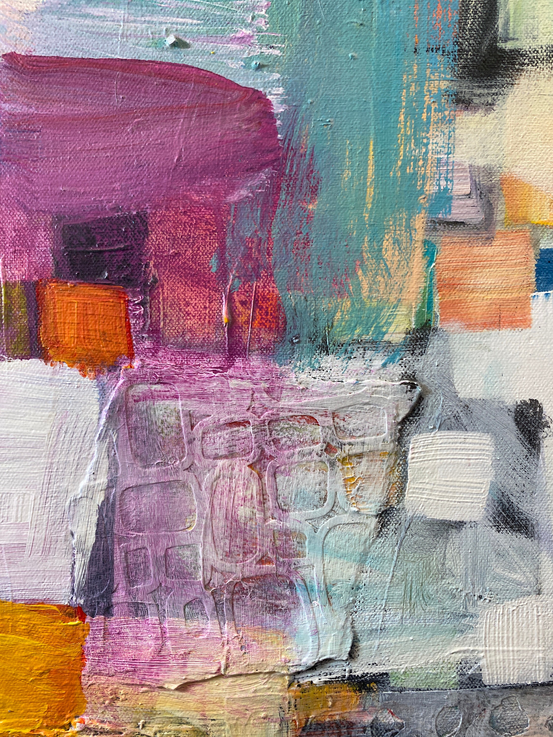 Original Acrylic Mixed Media Painting Touching by Michelle Etsy