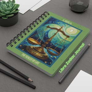 Libra - I Balance - Zodiac Journal - The Scales Of Life - Air Sign - Astrology Notebook - The Scales