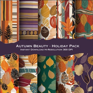 Bellezza autunnale - Modelli per le feste - Tradizionale - Decorazioni per le feste - Natura autunnale - Colori autunnali - Foglie rustiche