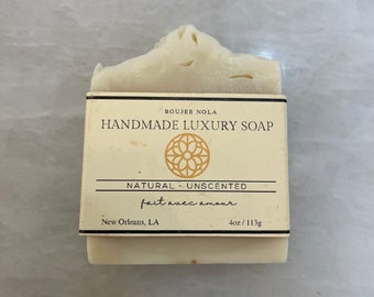 Unscented Goat milk Soap Handmade Luxury natural bar