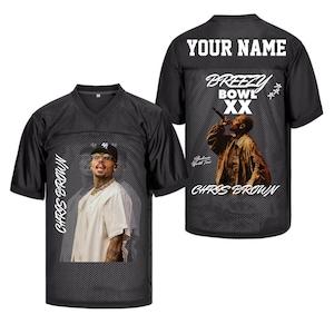 Personalized Breezy Bowl XX Football Jersey: Chris Brown 2025 Tour