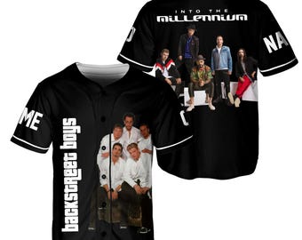 Personalized Backstreet Boys Baseball Jersey: 90s Music Fan Concert Shirt
