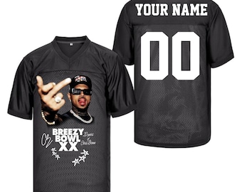 Personalized Football Jersey: Breezy Bowl XX, All-Over Print, Custom Name/Number