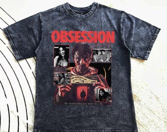 Obsession Movie Mineral wash Shirt, One Wish Willow Horror Tee, Be Careful Who You Wish For, Vintage Thriller Graphic T-Shirt Gift