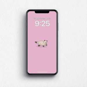 iPhone/iPad/Phone/Tablet iOS Wallpaper Background - Cute Kawaii Cat Meme