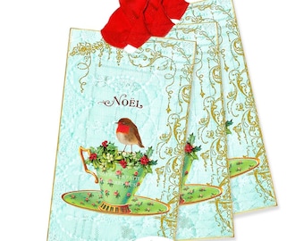 Robin Christmas gift tags, printable, holiday tags, digital download