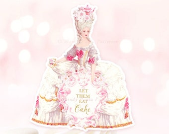 Marie Antoinette, cake topper, party decor, printable, digital download, Personal Use