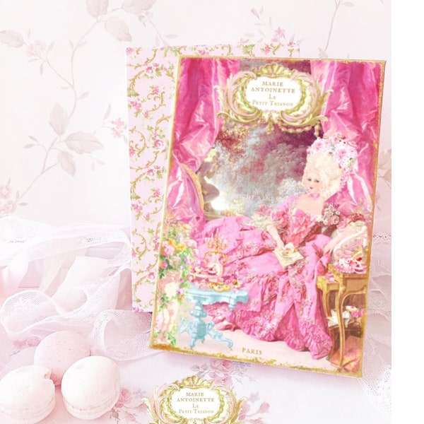 Marie Antoinette printable Gift box, Gift Card, Gift Tag, party, event decor, Personal use only