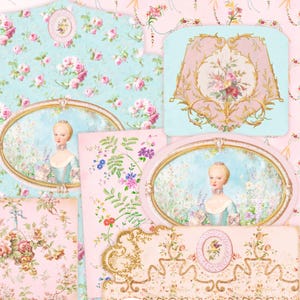 Marie Antoinette, Wildflower Folio, Journal papers, 8.5 x 11 digital download