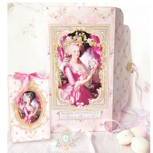 Marie Antoinette, Journal folio kit, printable, junk journal papers, Personal use only