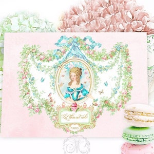 Marie Antoinette, Let them eat cake, card, printable, digital download