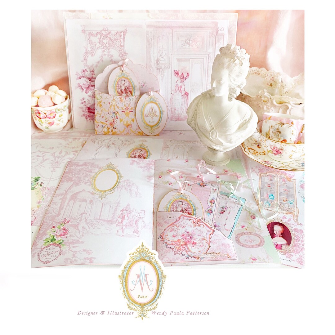 Marie Antoinette Printable Journal Scrapbooking Paris 8.5 - Etsy