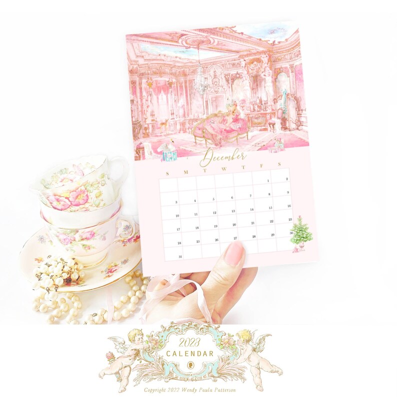 Desk Calendar 2023 Printable Marie French Paris Etsy
