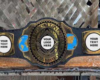 Intercontinental Championship Replica Belt WWE Heavyweight Title Gold Plated Wrestling Belt Adult Collector Gift Cosplay Display Strap