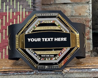 UFC Championship Belt Replica Adult Size MMA Title Belt Gold Plated Collectible Wrestling Gift Display Piece Premium Quality Home Decor