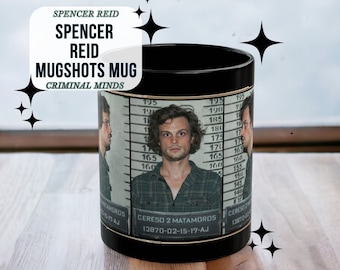 Spencer Reid Mugshot Mug, Criminal Minds Mug, Criminal Minds Merch, Crime Show Gift, Crime Analyst Gift, Mum Crime Gift, True Crime Mug