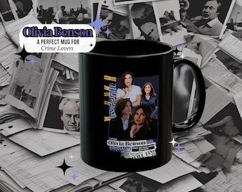 Elliot Stabler And Olivia Benson, Law And Order SVU, Mariska Hargitay, Olivia Benson, True Crime Gifts, Crime Show Gift, True Crime Mug
