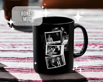 Bones, Bones Mug, Temperance "Bones" Brennan, Emily Deschanel, David Boreanaz, Crime Mug, Crime Lover Mug, Crime Show Gift