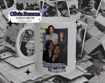 SVU Law And Order, Law And Order SVU Gift, Mariska Hargitay, Olivia Benson, Elliot Olivia, True Crime Gifts, Crime Guft Mum, Crime Show Gift