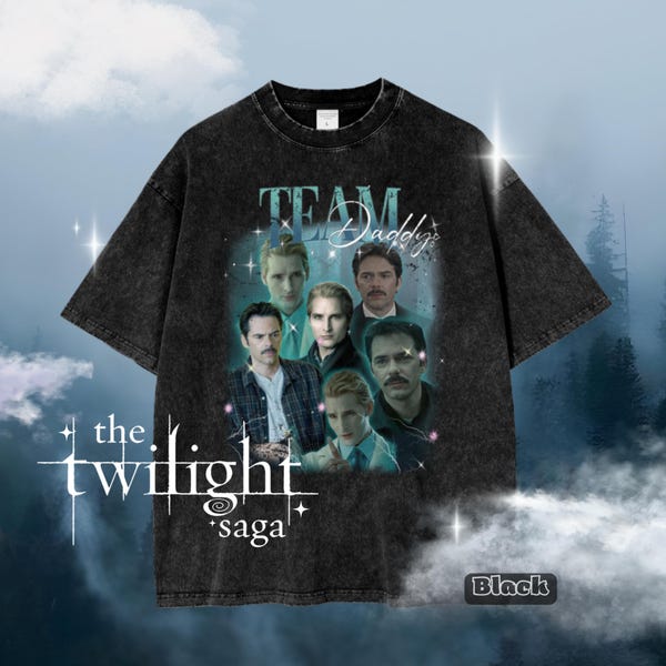 Vintage Charlie Swan and Carlisle Cullen Vintage 90's shirt, Billy Burke Fan Made Tee - Team Charlie shirt, Team Daddys Twilight Tee