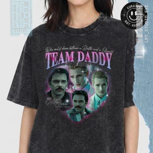 Team Daddy Twilight T-Shirt Charlie Swan Carlisle Cullen Edward Cullen Tee, Vintage Y2K Twilight Saga, Funny Twilight Merch, 2000s Aesthetic