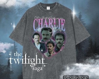 Charlie Swan Twilight Sheriff T-Shirt – Funny Dadcore Vintage Oversized Tee, Sheriff or Daddy Twilight Parody Shirt,Y2K Aesthetic Streetwear