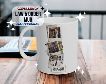 Olivia Benson and Elliot Stabler Law & Order SVU Mug - Crime Show Fan Gift, Police Procedural Coffee Cup, Detective Partner Duo