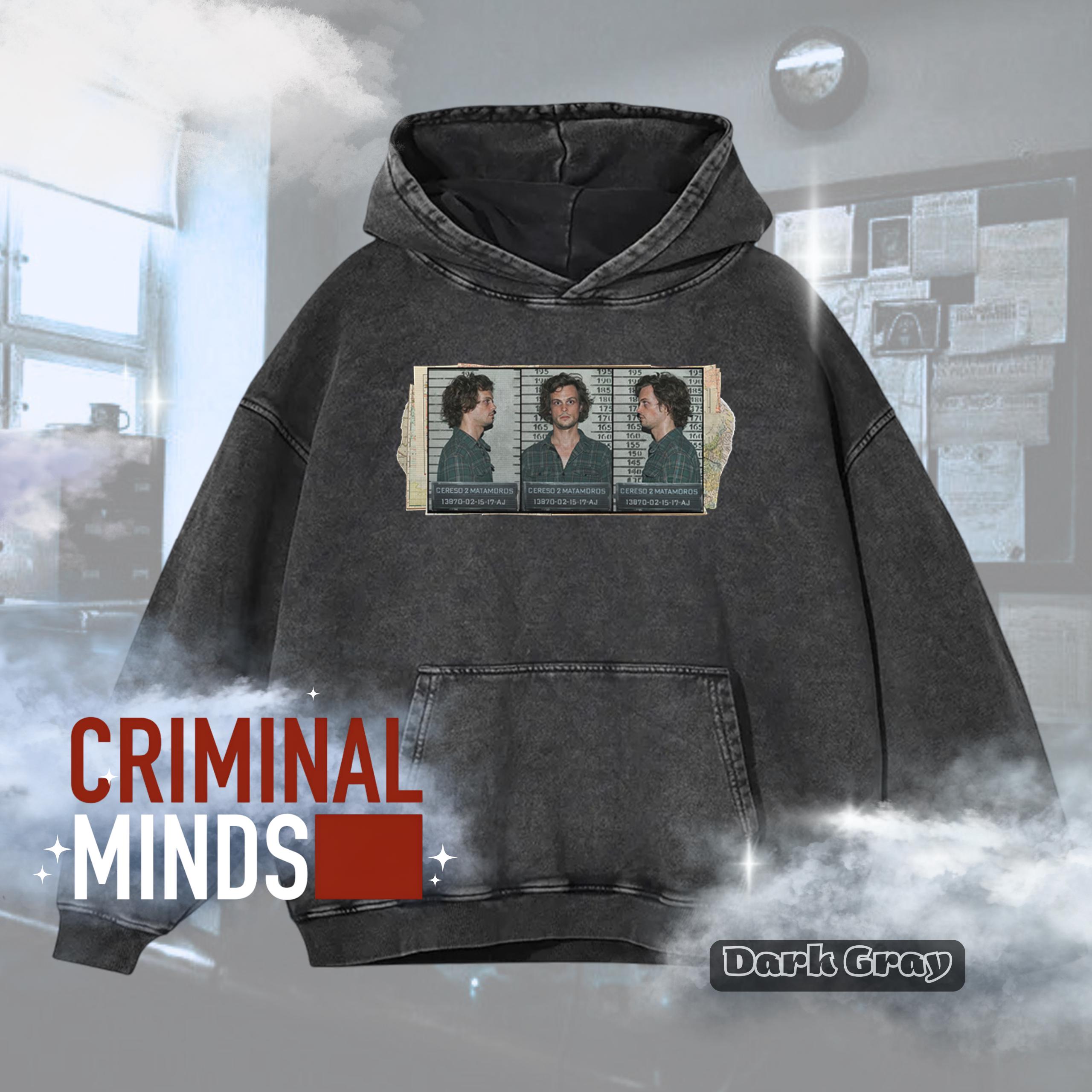 Clothing Criminal Minds Bau Hoodie Spencer Reid Mugshot Hoodie